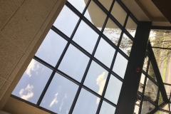 Aluminum storefront system skylights