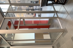 Storefront entry system.